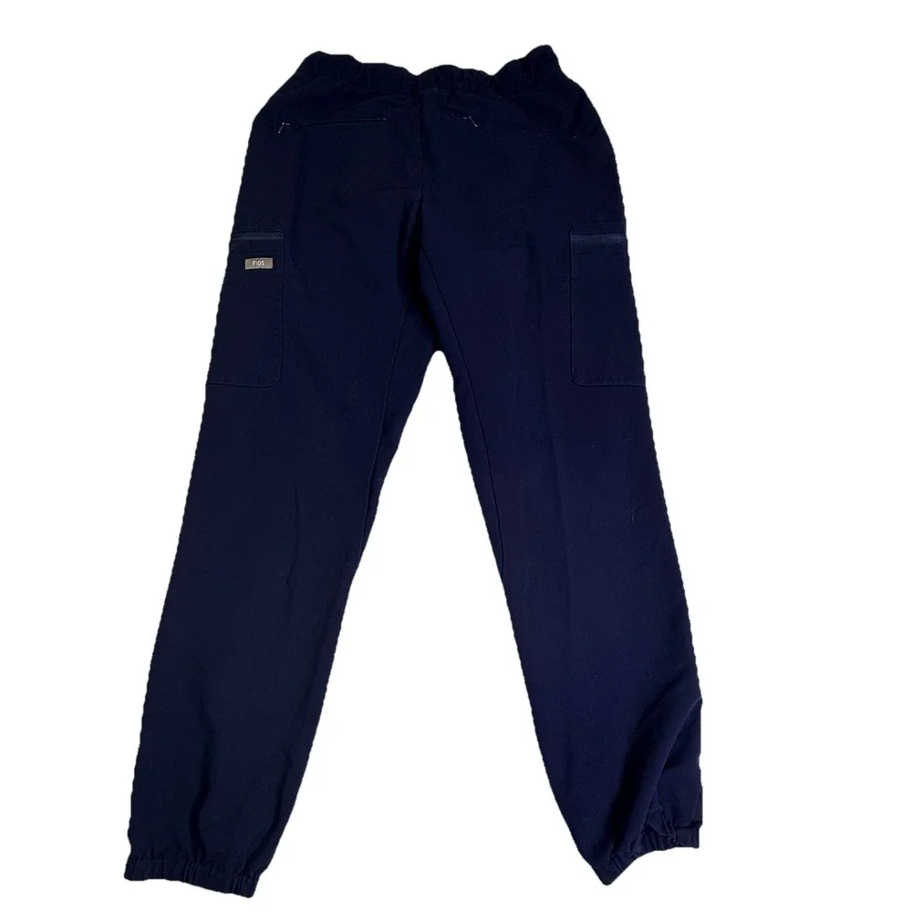 Figs Women's Navy-Blue Kade Cargo Scrub Pants Size S